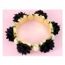 Black Flowers Bracelet